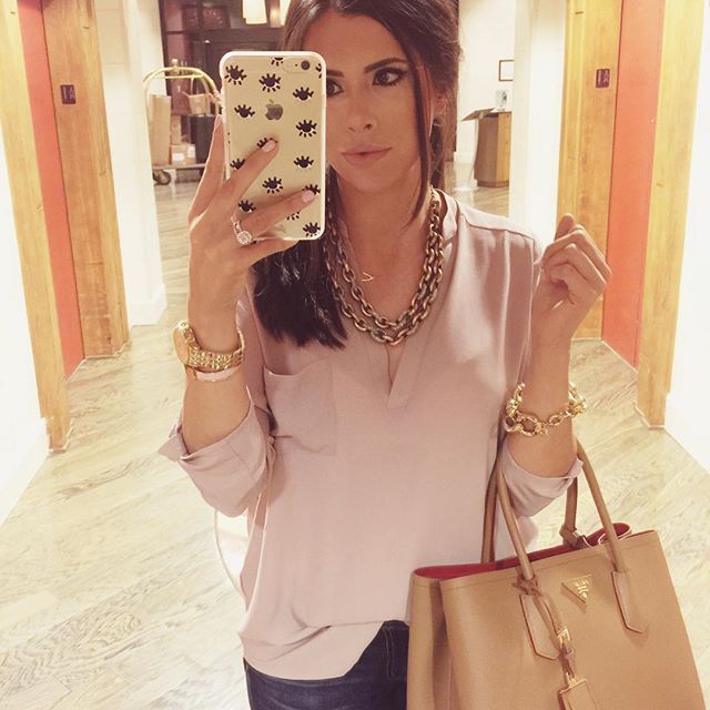 emily gemma instagram, sonix iphone cases, prada tan tote