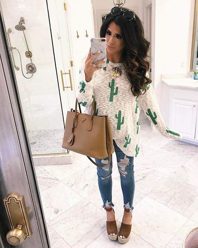 show me your mumu cactus sweater, emily gemma instagram