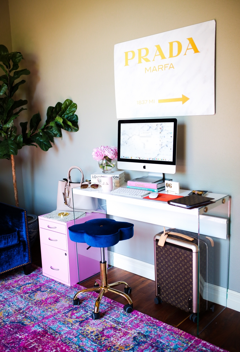 Violet Chanel Desk Space Design Ideas