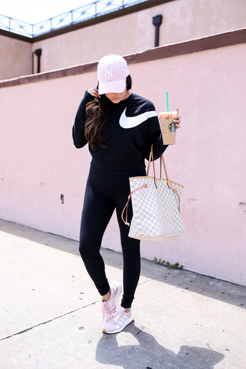 emily gemma, the sweetest thing blog, nordstorm anniversary sale 2017 fitness, adidas iniki pink shoes, louis vuitton neverfull GM, cute workout outfits, hiphop dance class tulsa ok-9