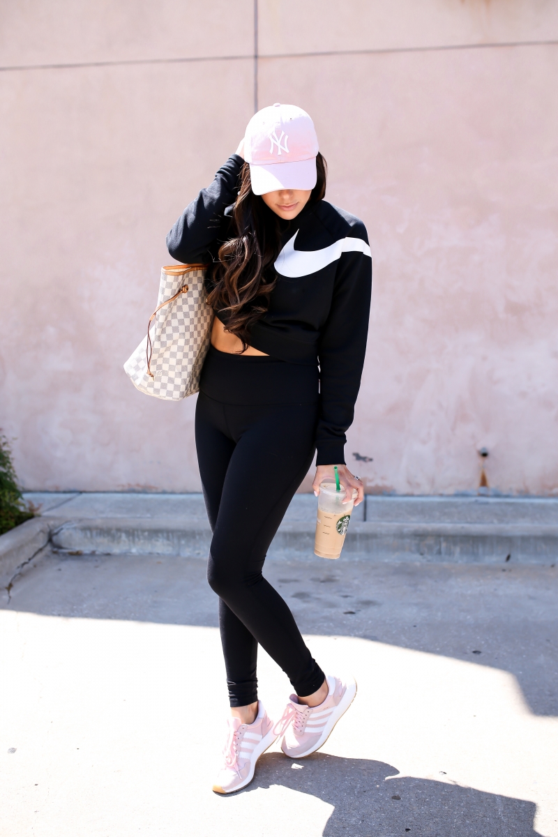 emily gemma, the sweetest thing blog, nordstorm anniversary sale 2017 fitness, adidas iniki pink shoes, louis vuitton neverfull GM, cute workout outfits, hiphop dance class tulsa ok-9