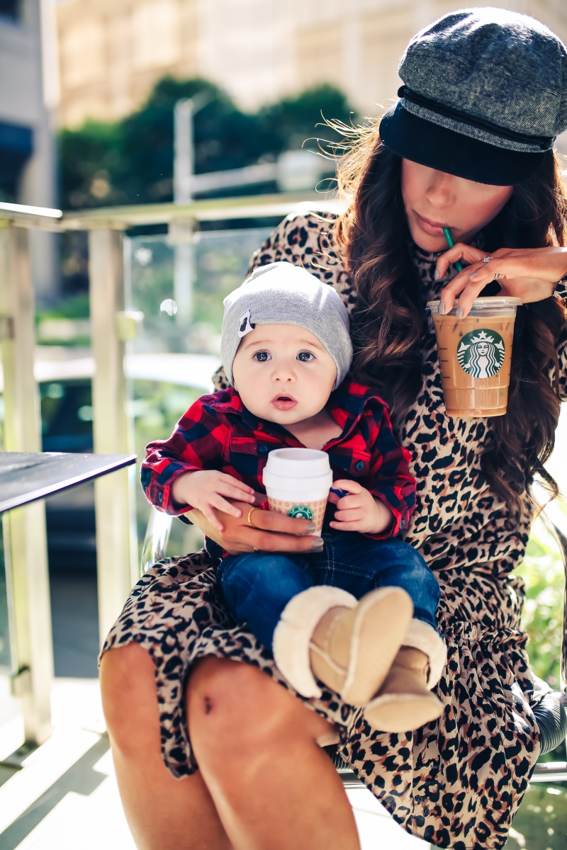 emily gemma blog, fall fashion outfits 2017, baby boy outfits fall plaid and beanies, ASOS leopard dress, brixton fiddler cap, cadet cap trend fall 2017, how to wear a cadet cap 2017, ASOS leopard print dress, fall leopard print dress, Gucci Marmont Maxi Sized, baby boy fashion blog, pinterest baby mom fashion blog, tumblr cute fall outfit family photos, Seattle travel blogger