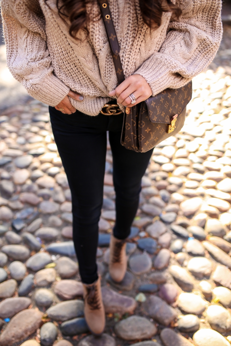 pinterest @ kyliieee, vintage louis vuitton shoulder bag, fuzzy crop  sweater outfits street s…