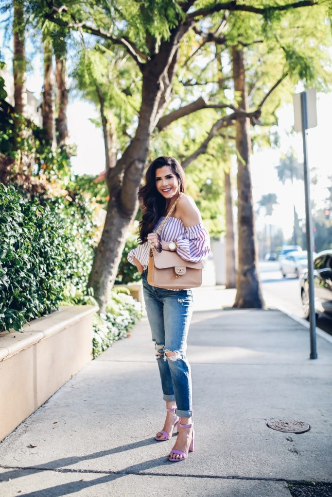 Los Angeles Springy Lavender Look | The Sweetest Thing