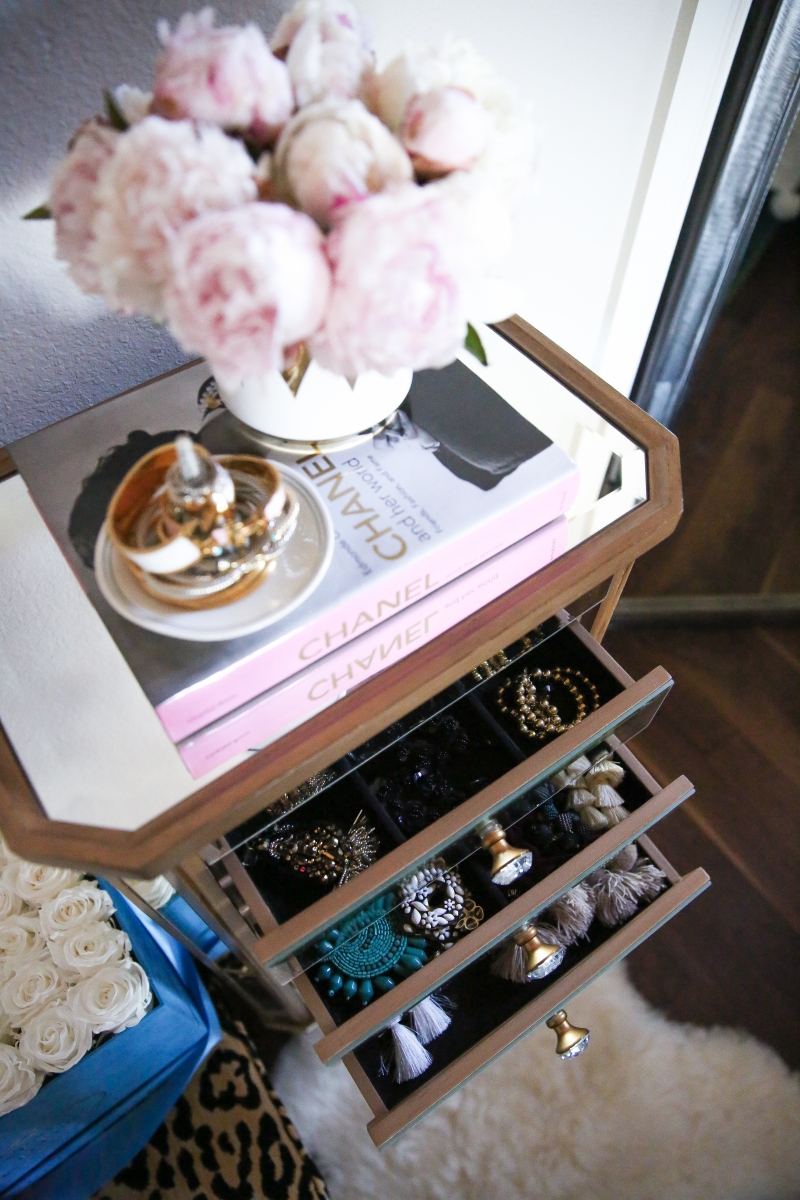 Makeup and Jewelry Organizer for your Master Bedroom featured by top US life and style blogger, Emily Gemma of The Sweetest Thing.