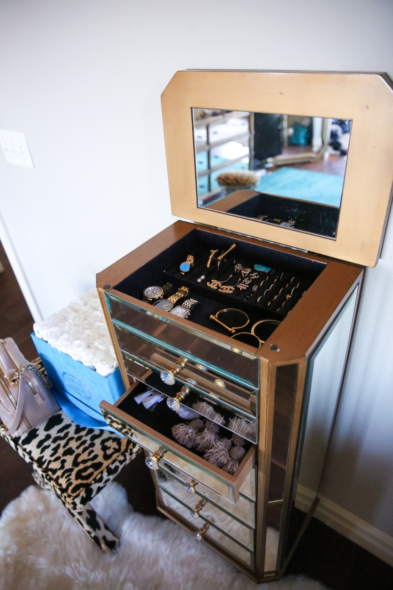 Makeup and Jewelry Organizer for your Master Bedroom featured by top US life and style blogger, Emily Gemma of The Sweetest Thing.