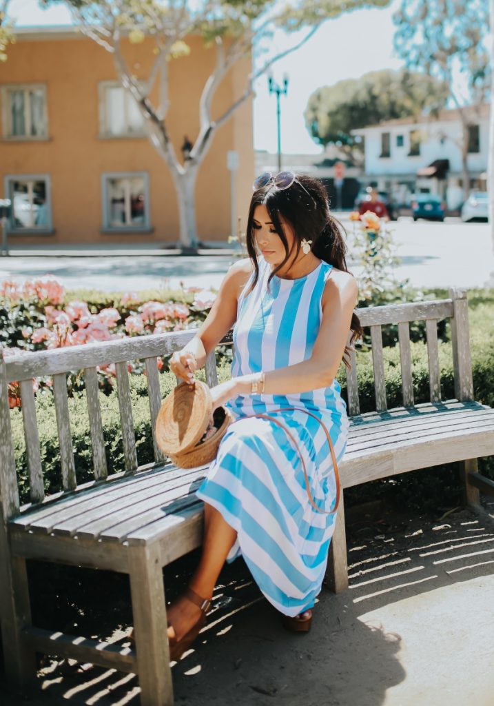 A $40 Striped Dress I Wore In Cali | The Sweetest Thing