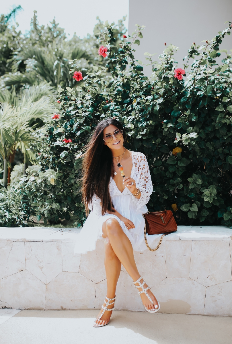 The Cutest Little White Dress For Date Night Or Poolside | The Sweetest ...