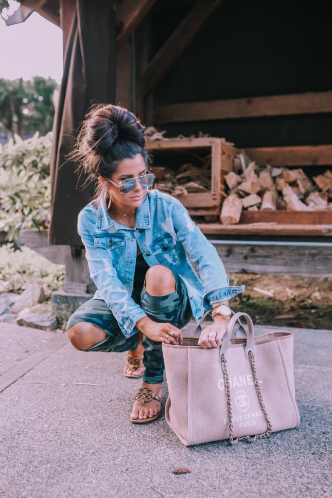 HER Camo Distressed Joggers