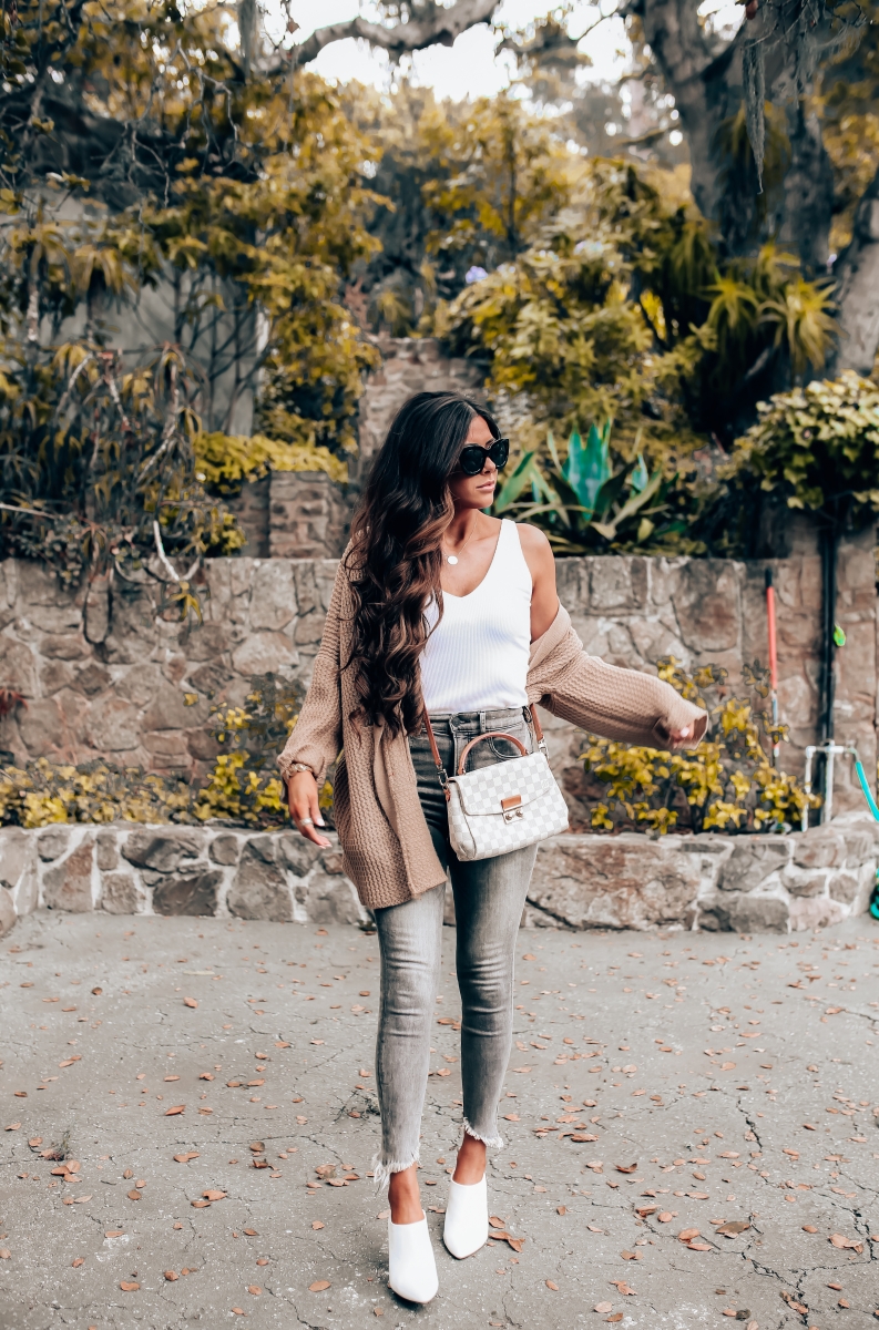 Super High Waisted Denim & A Cozy, Pre-Fall Outfit