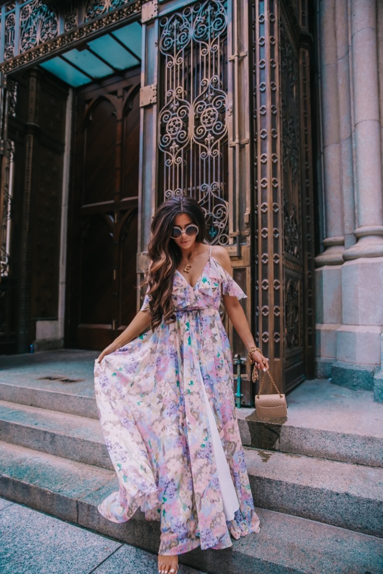 A Favorite Floral Maxi in NYC | The Sweetest Thing
