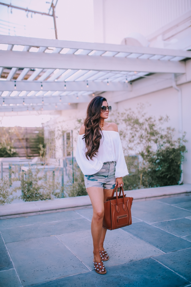 tan celine mini luggage, celine alphabet letter dupe necklace lookalike, emily ann gemma blog, chloe oversized butterfly sunglasses, topshop camo shorts, fall fashion pinterest 2018-5