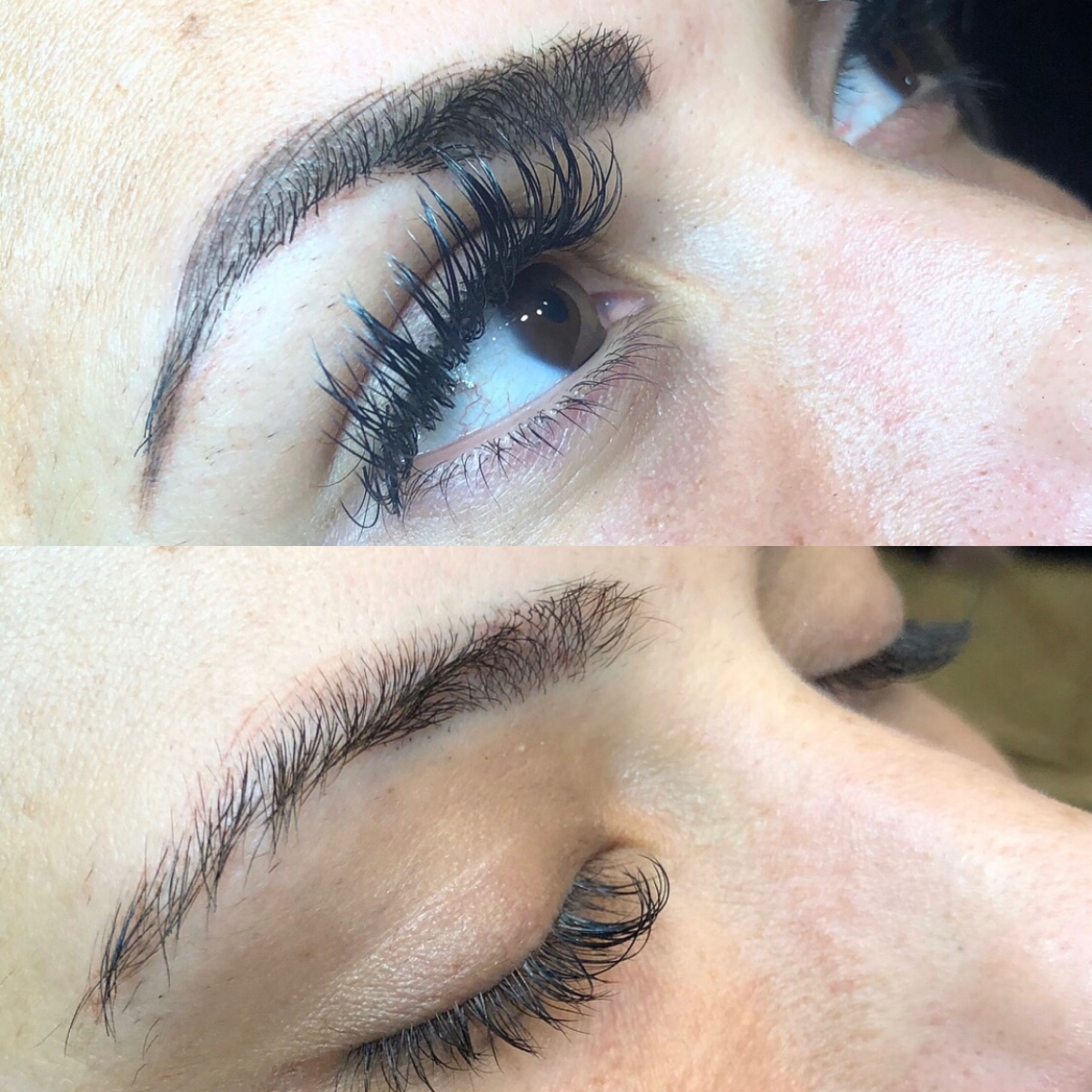 microbladed brows before and after, tulsa microbladed brows, emily gemma brows