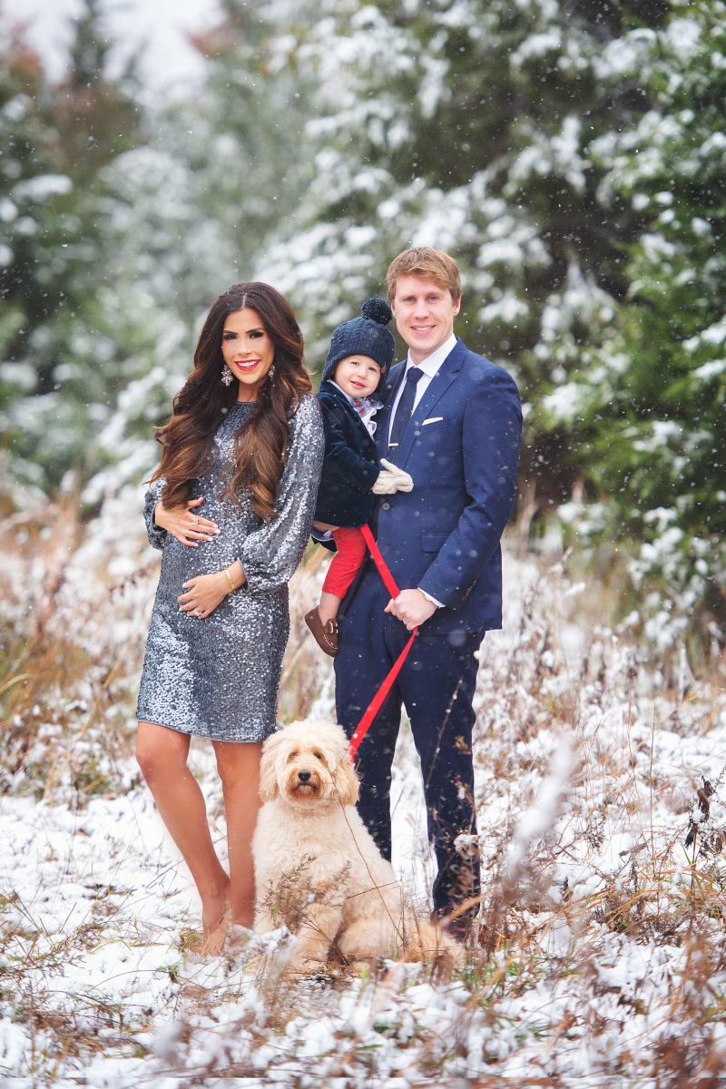 Christmas card photos sequin dress, Christmas card photo inspiration, baby announcement Christmas card photo pinterest, Emily ann gemma, the sweetest thing blog