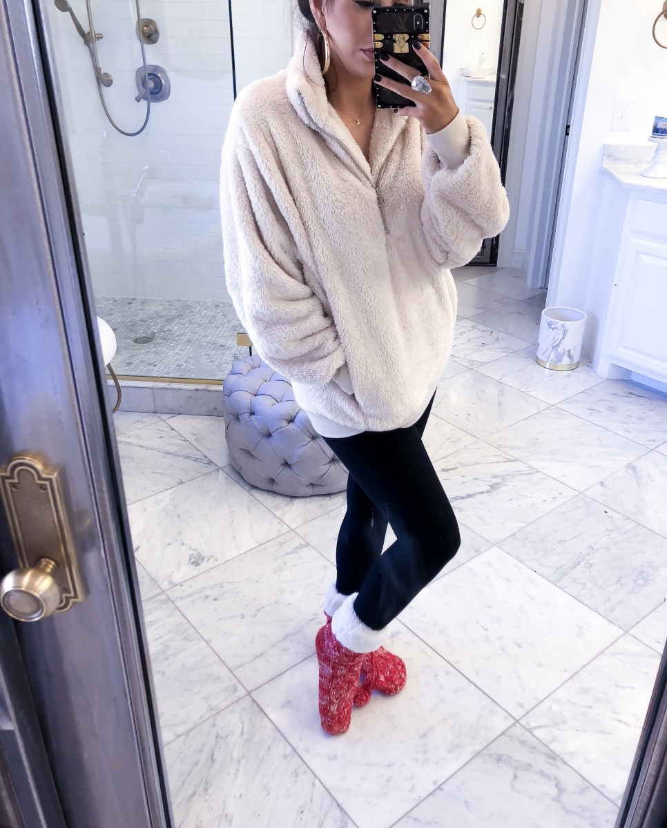 express fuzzy sherpa pullover, black friday sales 2018, emily ann gemma