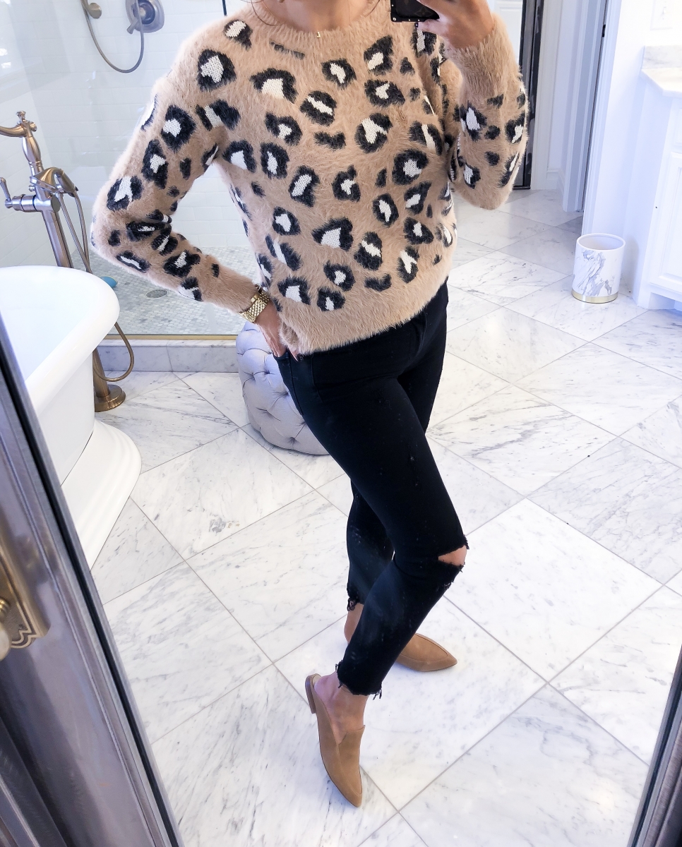 express leopard sweater 2018, black friday sales 2018, emily ann gemma2