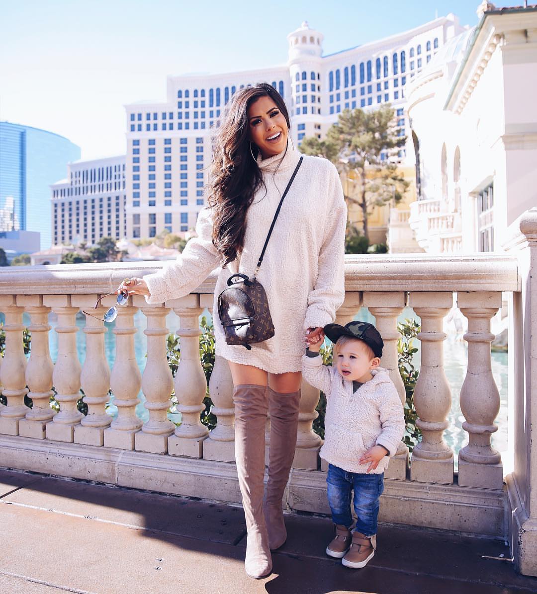 emily ann gemma instagram, fashion blogger in las vegas, taking toddler to las vegas, pinterest winter fashion pinterest 2019,