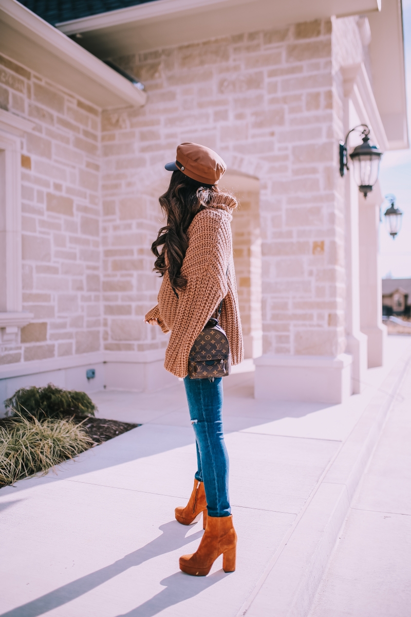 Tan LV Booties