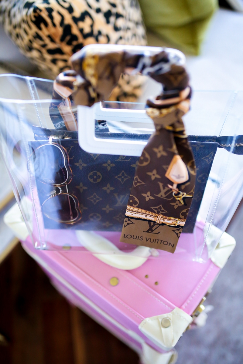 vuitton clear purse