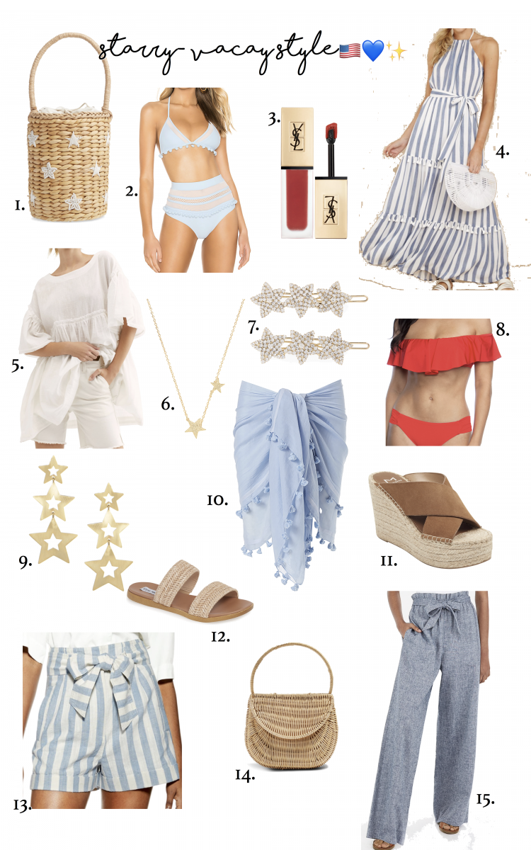 Emily Ann Gemma of The Sweetest Thing Blog's favorite summer vacation trends and style