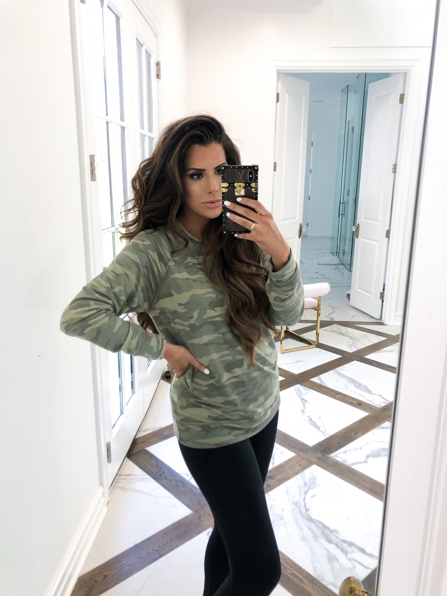 Nordstrom Anniversary Sale 2019, #nsale 2019, camo sweatshirt, emily ann gemma