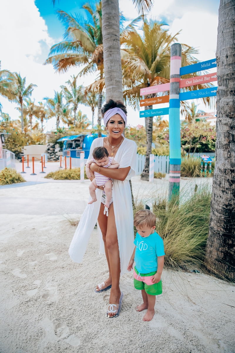 Emily Ann Gemma of The Sweetest Thing Blog shared her favorite postpartum, high-waisted swimsuit for spring and summer.