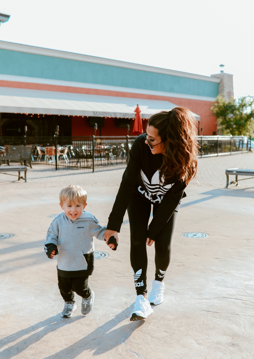 Adidas Athleisure For The Family, Emily Ann Gemma of The Sweetest Thing Blog, eBay discounted Adidas clothing