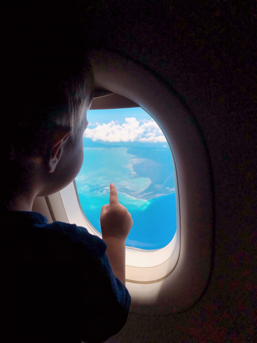 emily ann gemma, bahamas, flying over bahamas