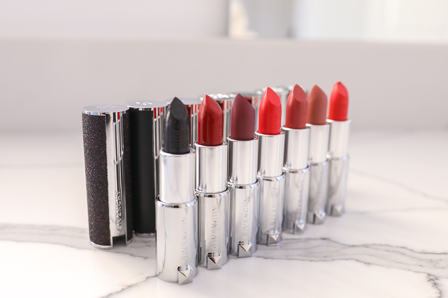 The Best Holiday Lipstick featured by top US beauty blog, The Sweetest Thing: Givenchy Le Rouge Lipstick