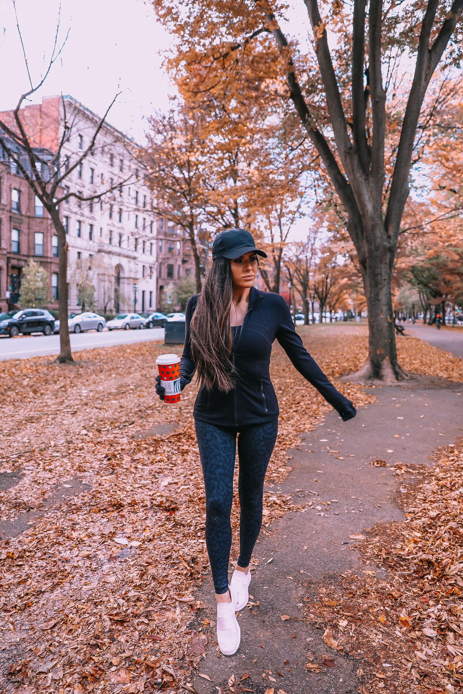 Lululemon Leopard Leggings and Vest Outfit