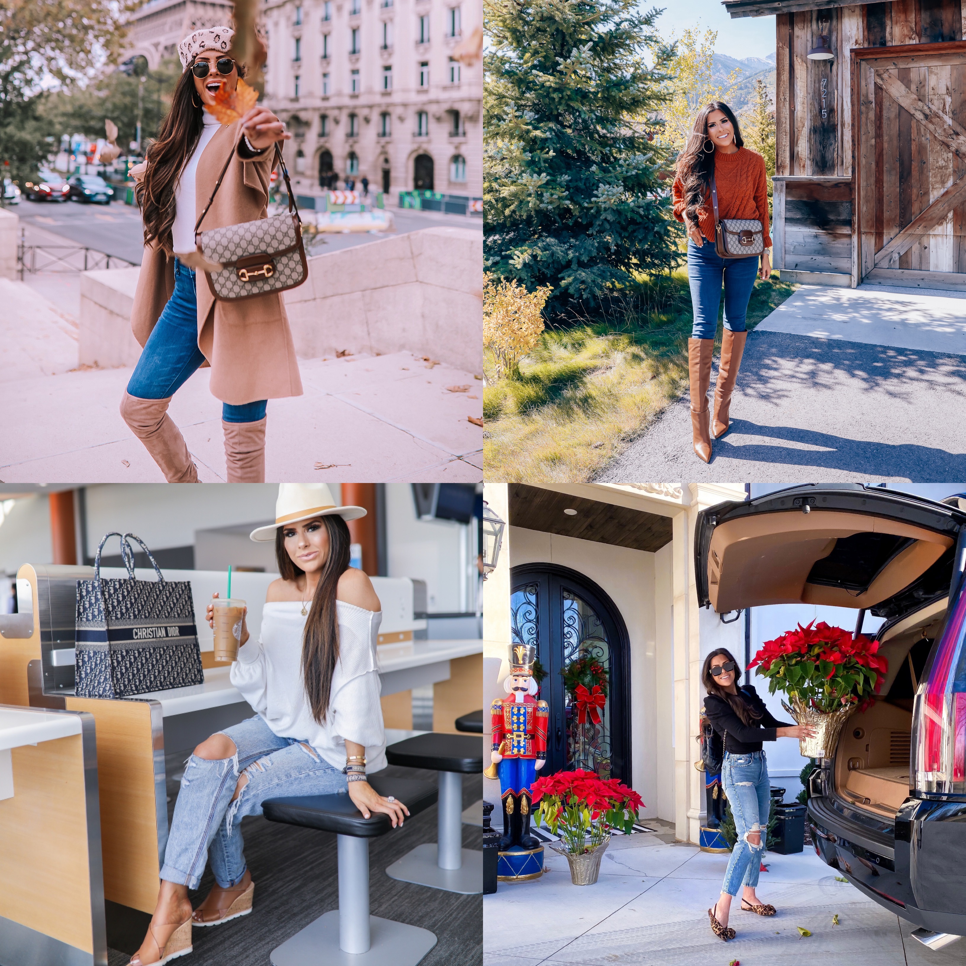 best denim of 2019, top affordable denim brands, emily | best athletic leggings lululemon, zella, spanx review | Best Wardrobe Essentials 2019👖 | Part 2 by popular US fashion blog, The Sweetest Thing: collage image of a woman wearing Express jeans and Abercrombie and Fitch High Rise Mom Jeans.