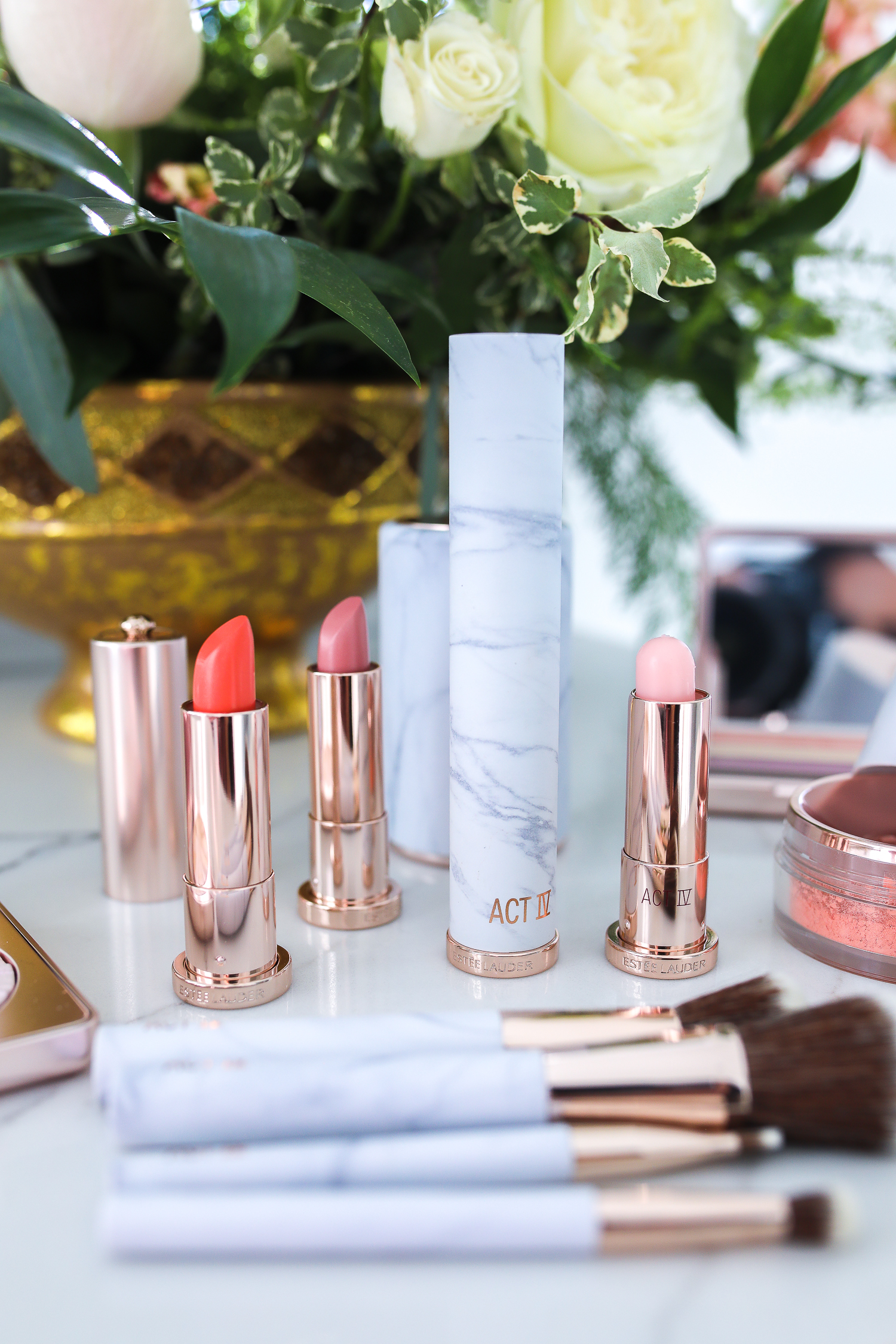 Estee Lauder Makeup by popular US beauty blog, The Sweetest Thing: image of Estee Lauder Act IV makeup products. 