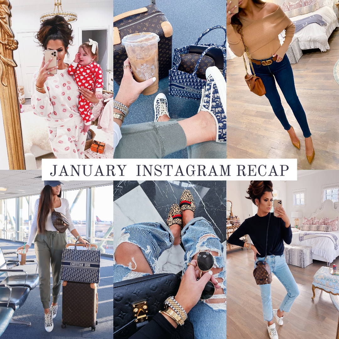 emily ann gemma instagram, popular fashion instagrammers, top fashion instagrammers, luxury fashion instagrammers | Instagram Recap by popular US fashion blog, The Sweetest Thing: collage image of a woman wearing various high end fashion items. 