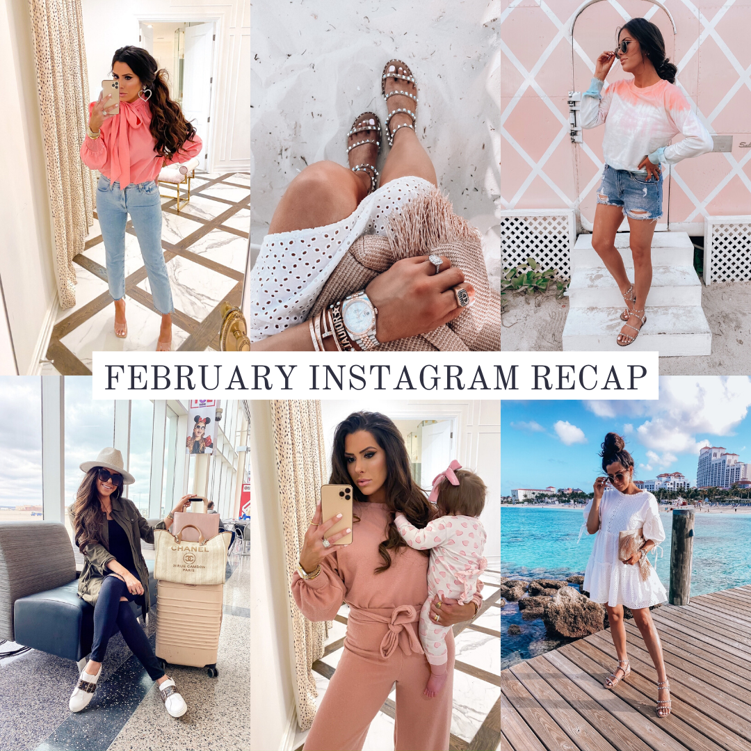 Instagram Fashion by popular US fashion blog, The Sweetest Thing: collage image of a woman wearing various outfits. 