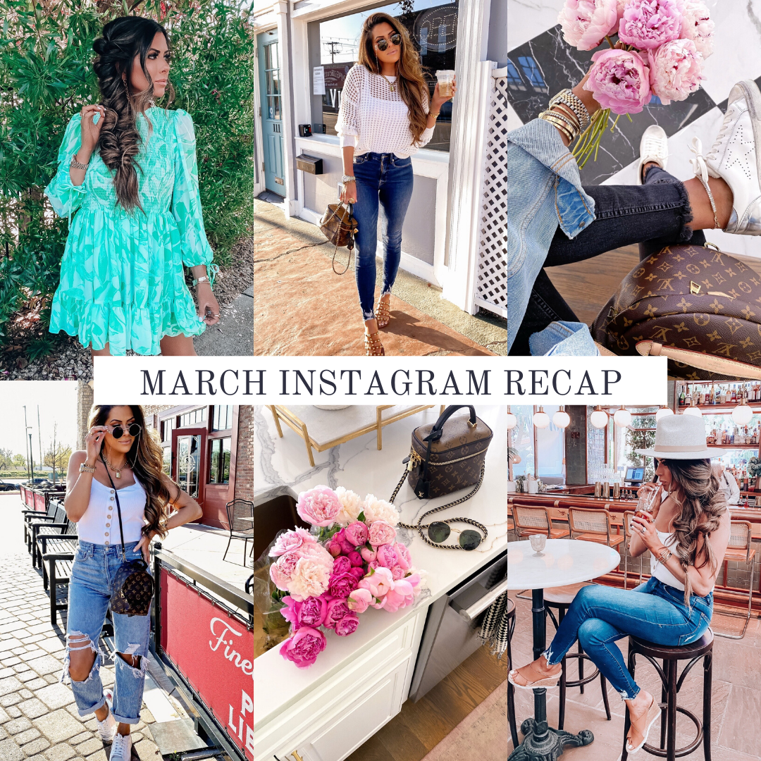 Instagram Recap by popular US lifestyle blog, The Sweetest Thing: collage image of various Emily Gemma Instagram pictures. 