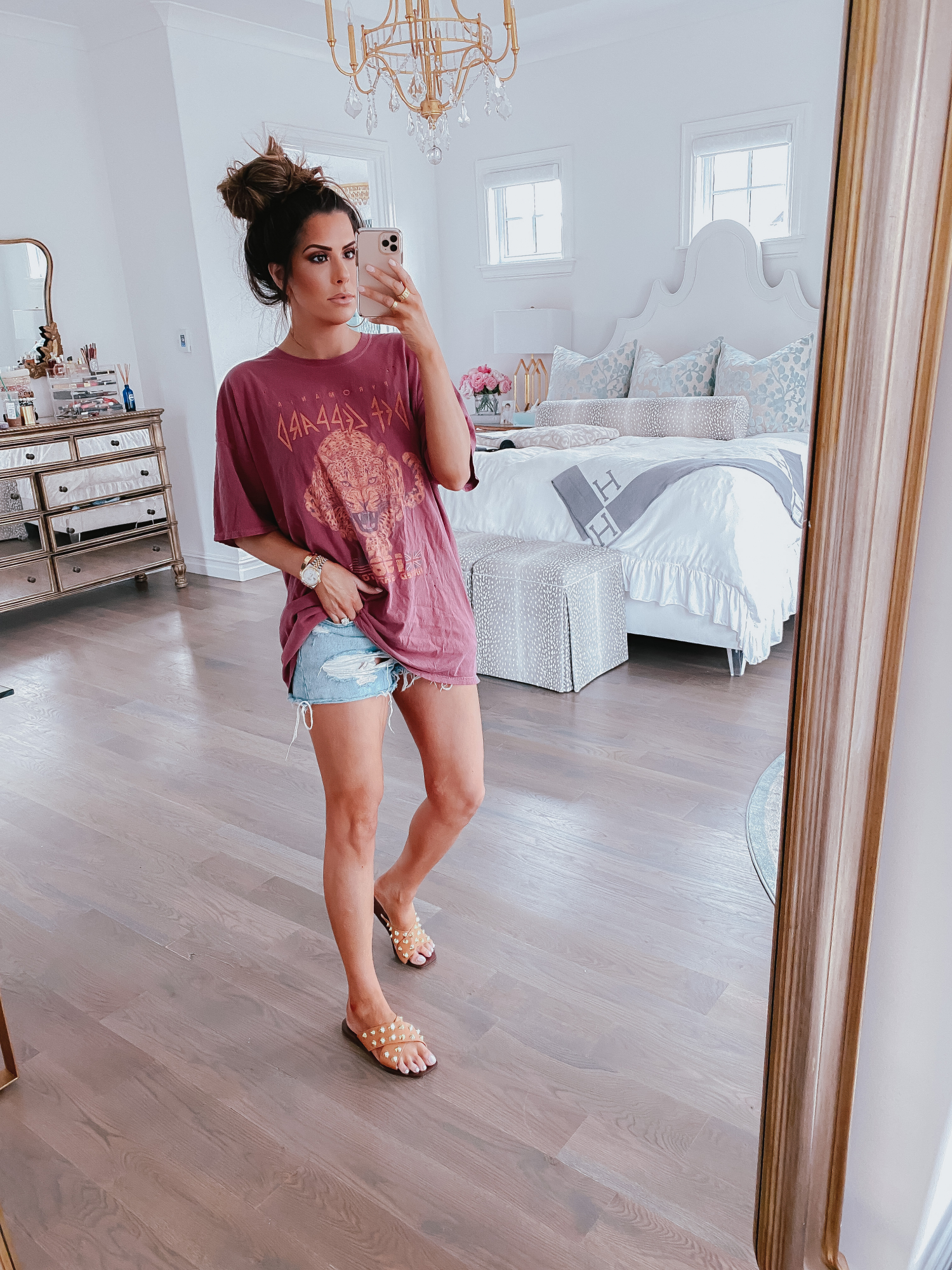 Oversized Vintage Band Tee styled by top US fashion blog, The Sweetest Thing
