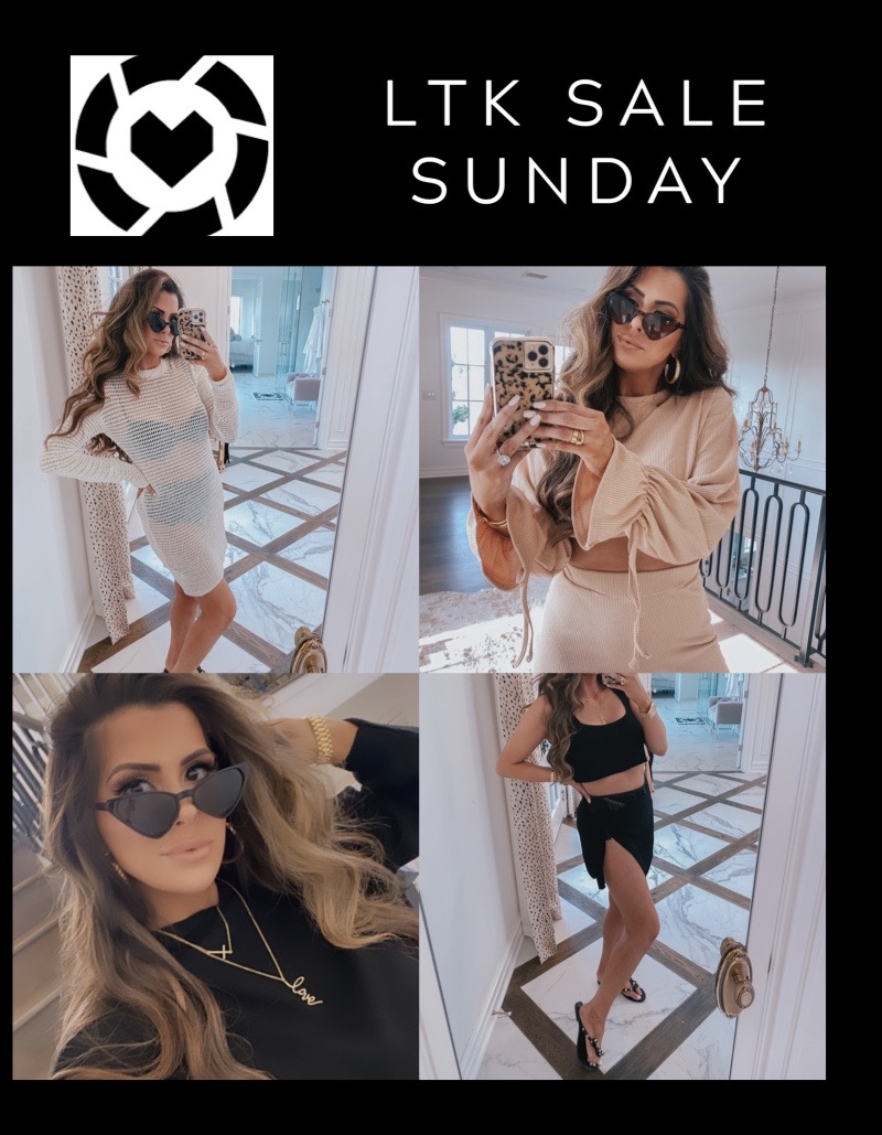 Like To Know It by popular US fashion blog, The Sweetest Thing: collage image of Emily Gemma wearing various Like to Know it outfits and accessories. 