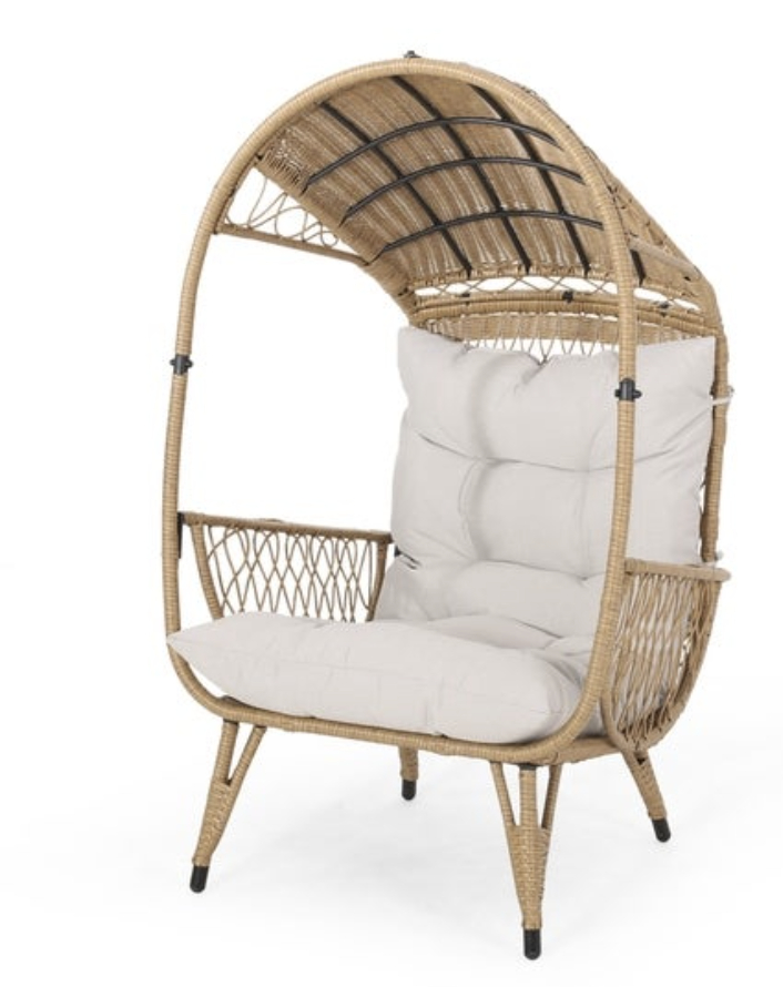 Malia Outdoor Standing Wicker Basket Chair The Sweetest Thing