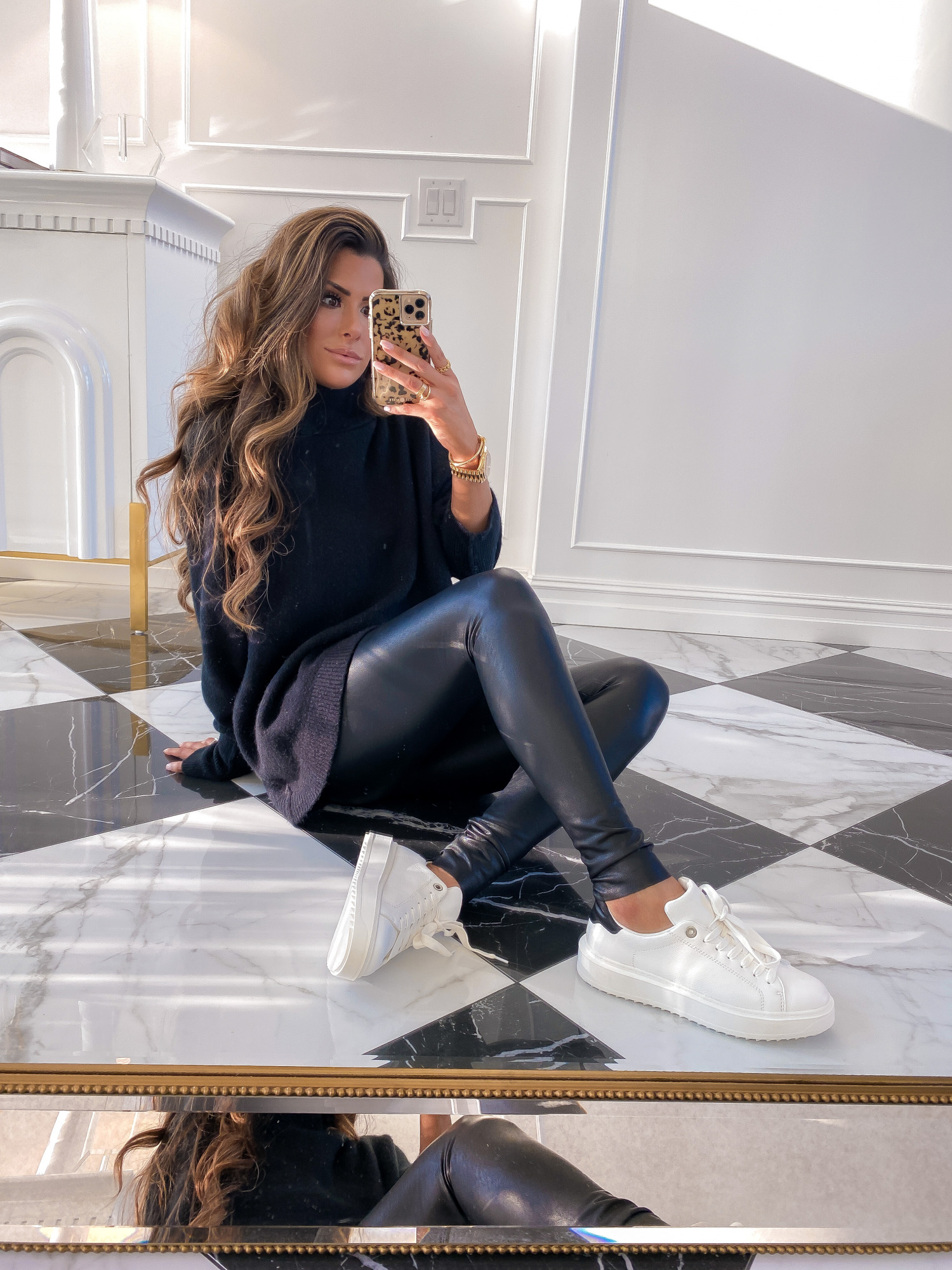 NSALE 2020 commando leggings, best legggings NSALE 2020, mcqueen sneaker dupes NSALE |Instagram Recap by popular US life and style blog, The Sweetest Thing: image of Emily Gemma wearing a pair of Commando leggings, Free People top, and Steve Madden sneakers. 