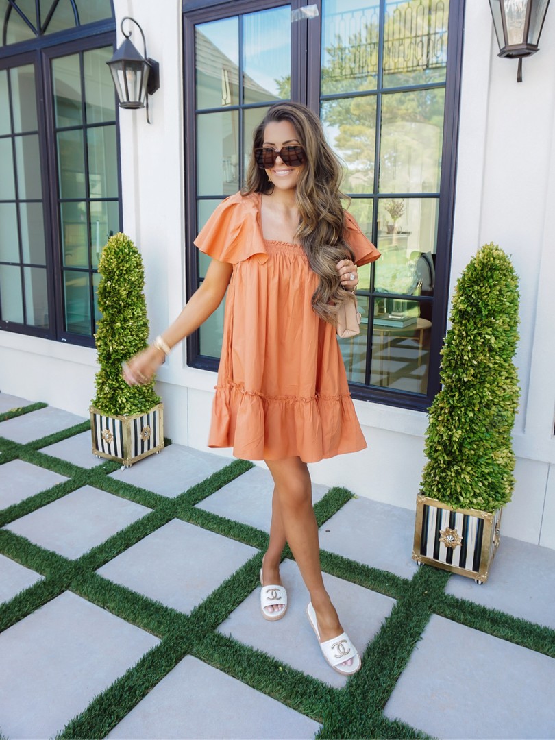 Summer fashion, Free People dresses, Emily Ann Gemma, Chanel Slides |Instagram Recap by popular US life and style blog, The Sweetest Thing: image of Emily Gemma wearing a Free People dress, Chanel slides and Saint Laurent glasses. 