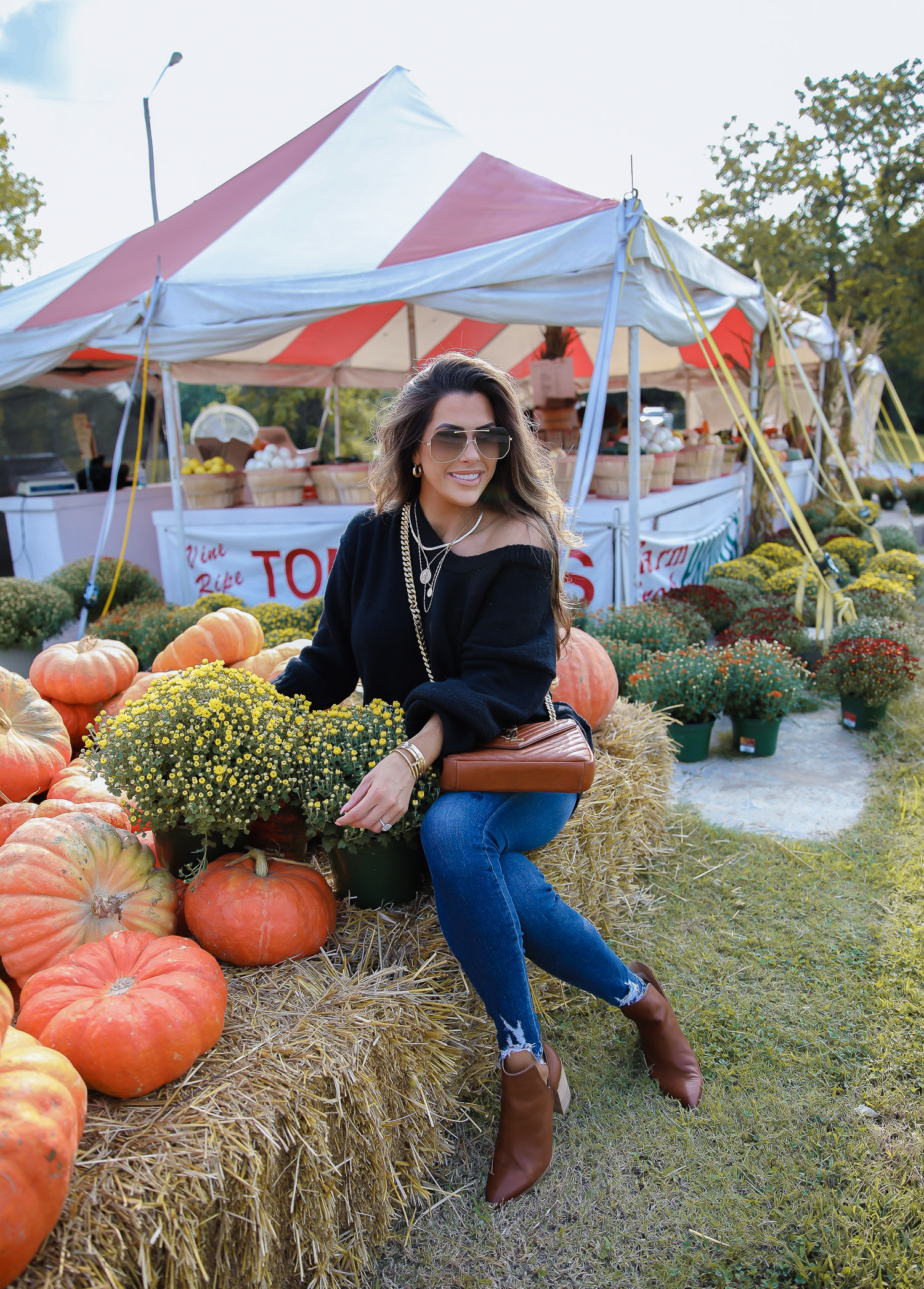 CLASSIC FALL OUTFIT featured by top US fashion blogger, The Sweetest Thing: fall fashion 2020 pumpkin patch mums, free people fall fashion 2020 nordstrom, emily anng gemma