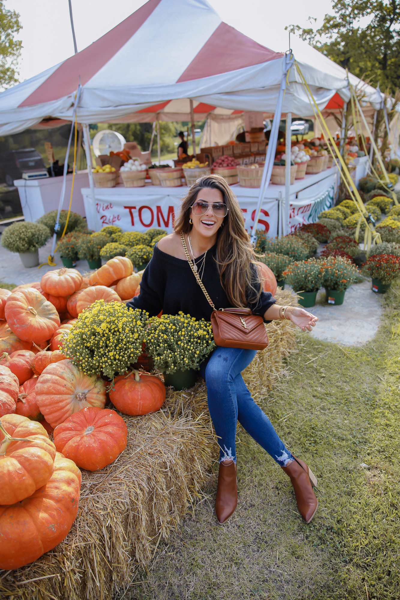 CLASSIC FALL OUTFIT featured by top US fashion blogger, The Sweetest Thing: fall fashion 2020 pumpkin patch mums, free people fall fashion 2020 nordstrom, emily anng gemma