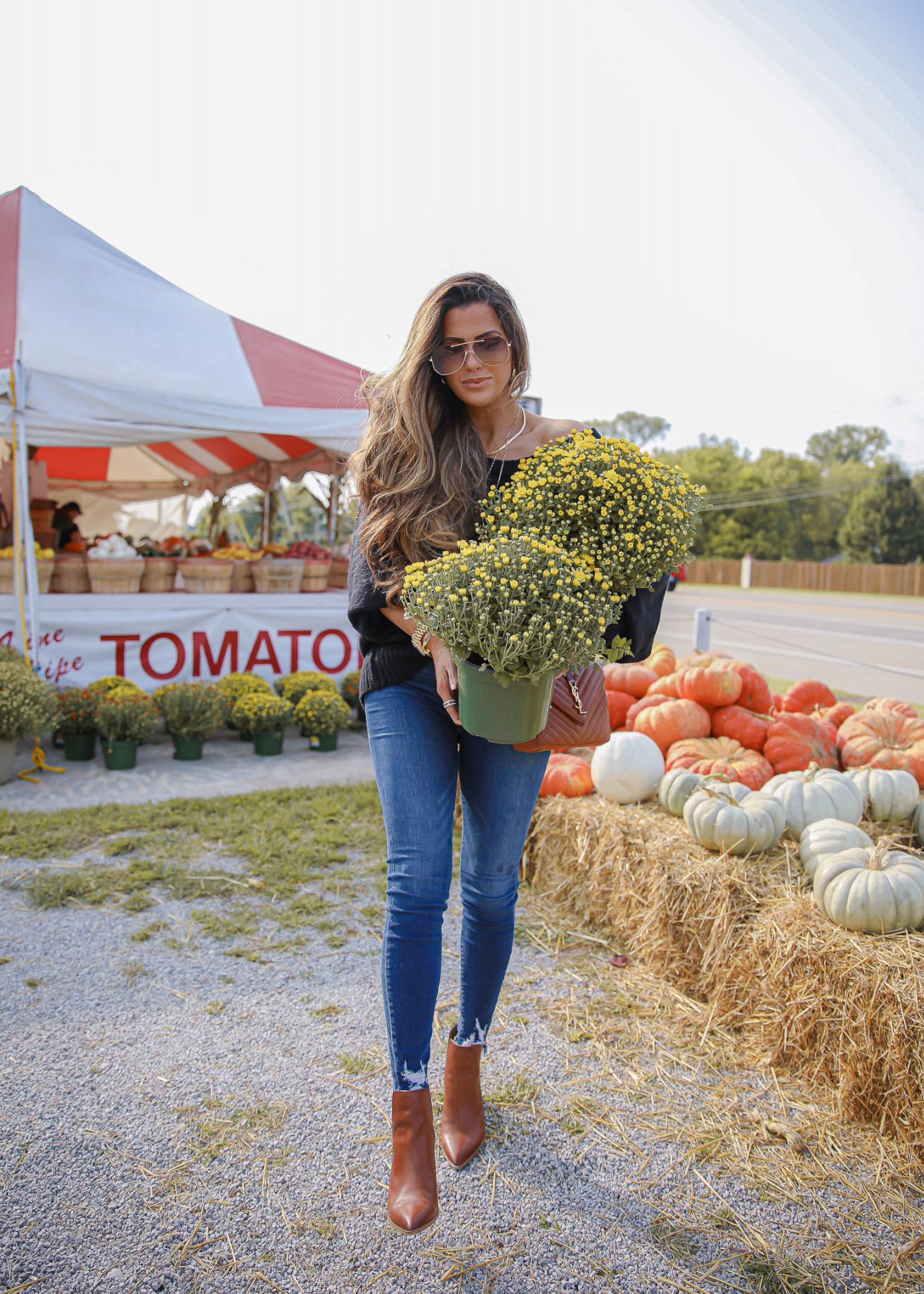 CLASSIC FALL OUTFIT featured by top US fashion blogger, The Sweetest Thing: fall fashion 2020 pumpkin patch mums, free people fall fashion 2020 nordstrom, emily anng gemma