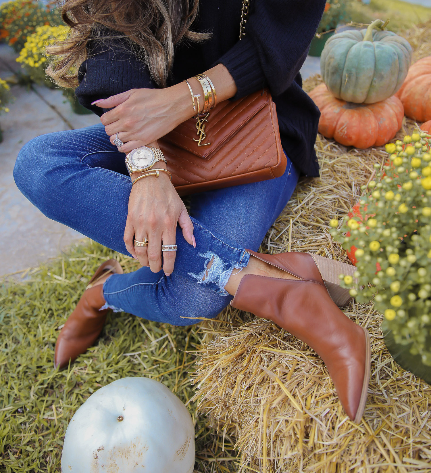 CLASSIC FALL OUTFIT featured by top US fashion blogger, The Sweetest Thing: fall fashion 2020 pumpkin patch mums, free people fall fashion 2020 nordstrom, emily anng gemma