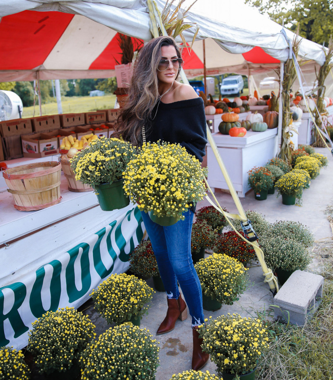 CLASSIC FALL OUTFIT featured by top US fashion blogger, The Sweetest Thing: fall fashion 2020 pumpkin patch mums, free people fall fashion 2020 nordstrom, emily anng gemma