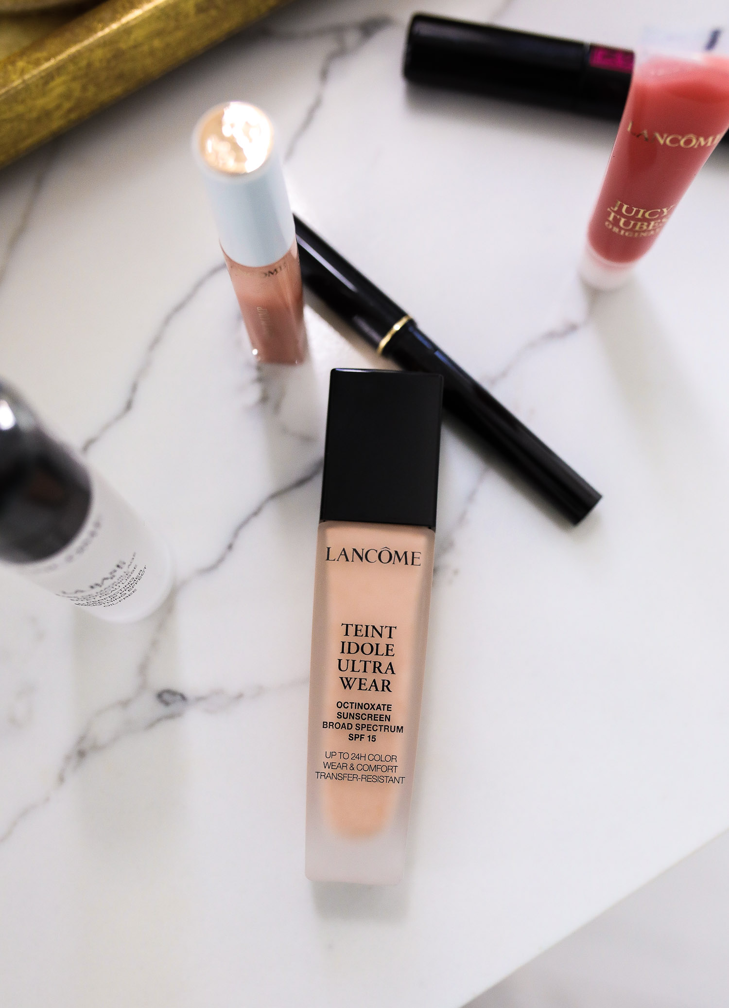 Lancôme Teint Idole Ultra Wear by popular US beauty blog, The Sweetest Thing: image of a bottle of Lancome Teint Idole Ultra Wear foundation. 