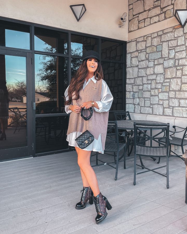 Louis Vuitton Star Trail Boots Review and Neutral Winter Outfit Inspo - The  Travelin' Gal