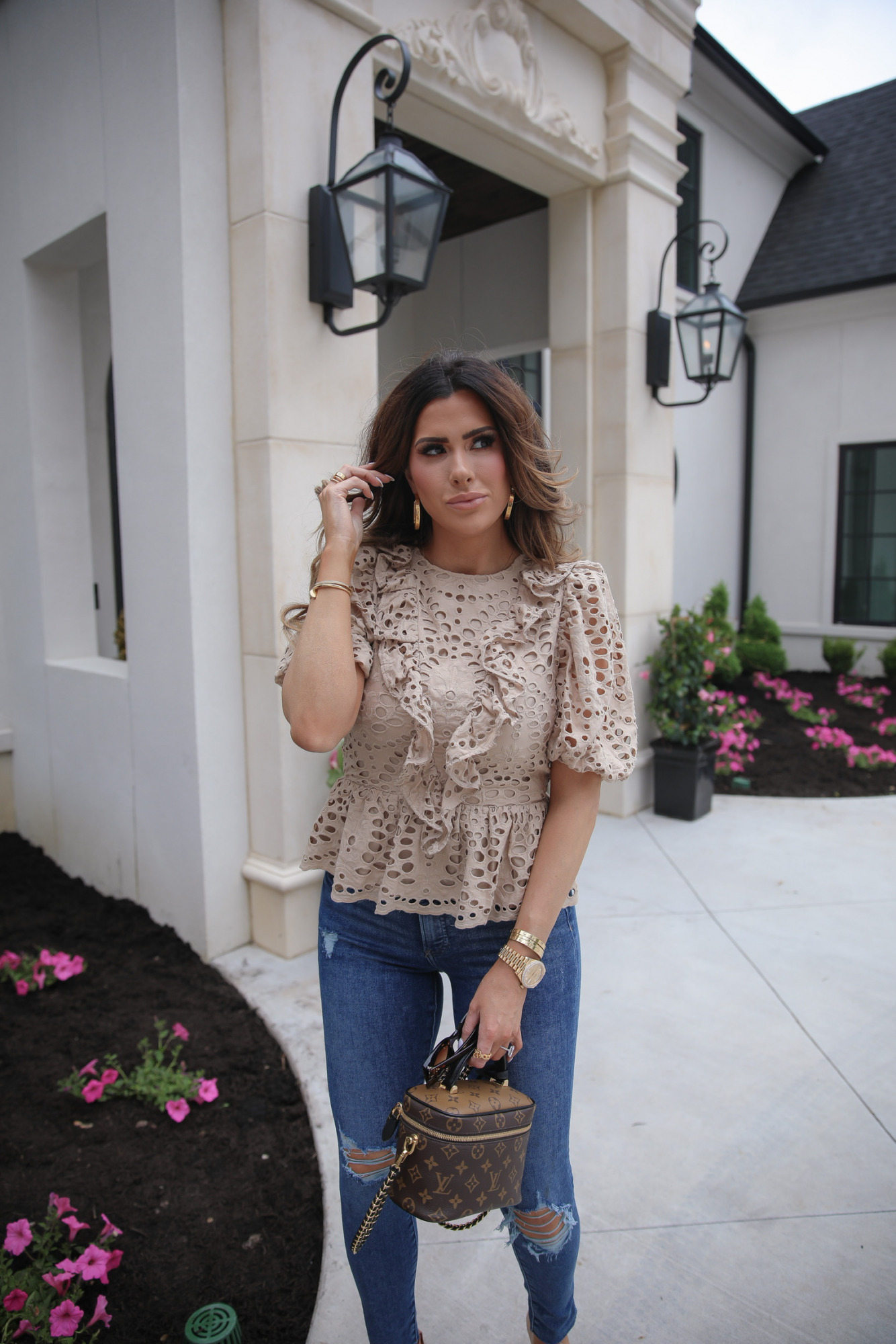 Emily Gemma, The Sweetest thing Blog, chambray top with white