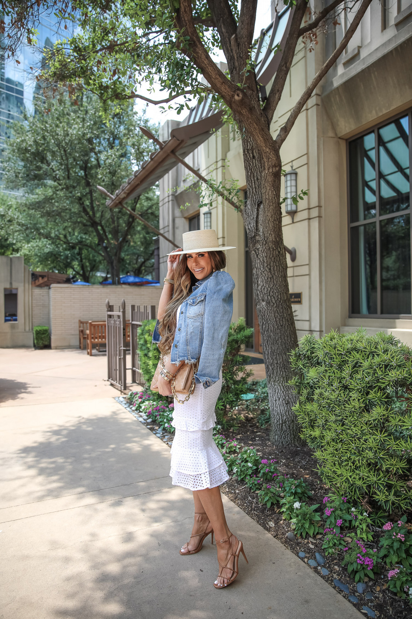 Summer White Eyelet Dress, US fashion