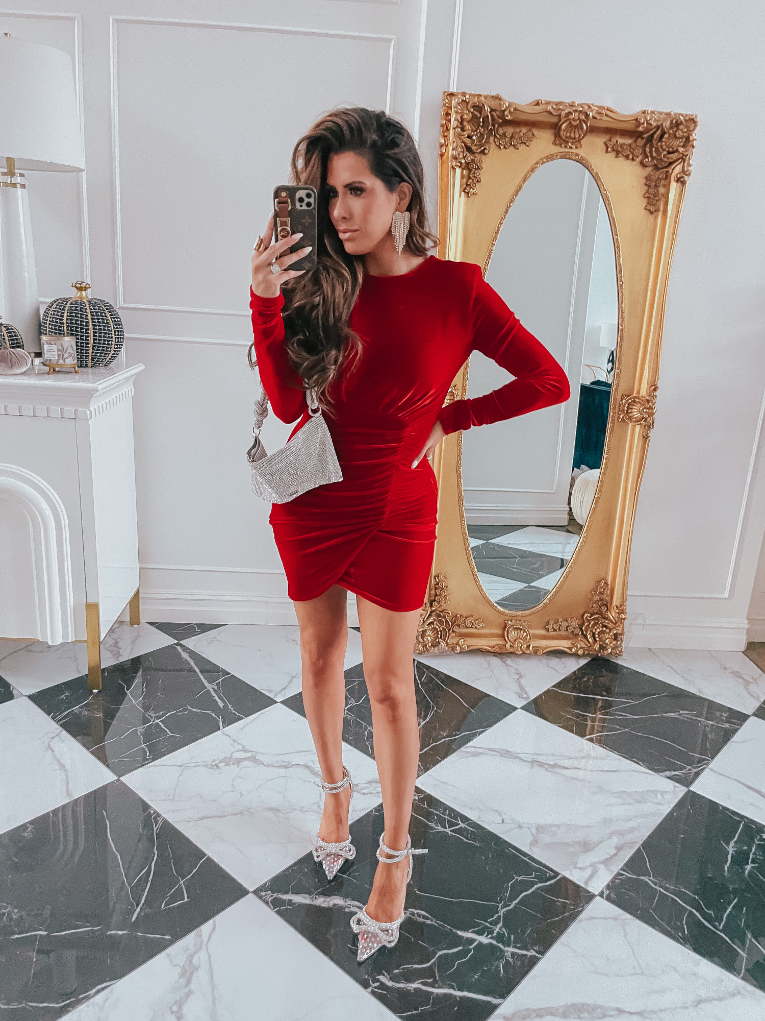 christmas holiday dress outfits 2021, mach and mach heels review, cult guia hera nano bag, emily gemma holiday, ettika earrings